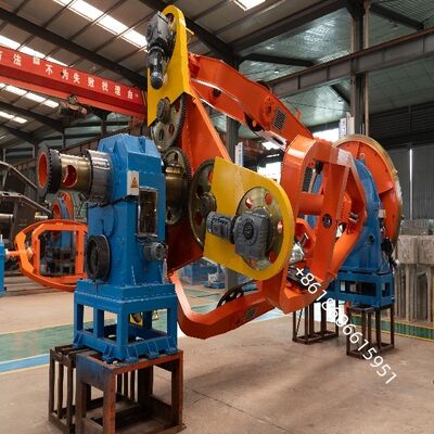 Kern-Stromkabel-Lagen-Maschine ist mit HMI+PLC-Steuerungssystem für die Voreinstellung ausgestattet