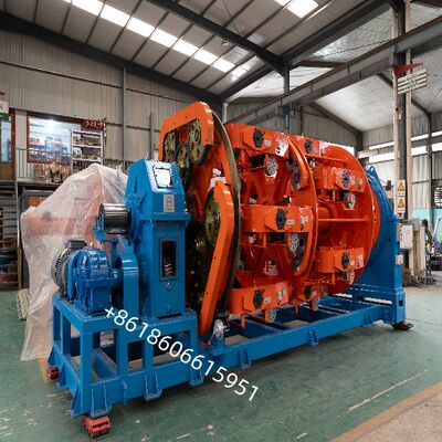 Planeten-Verseilmaschine für gleichmäßigen Litzenabstand und verbesserte mechanische Kabel eigenschaften mit vollverzahnter Rückverdrillung